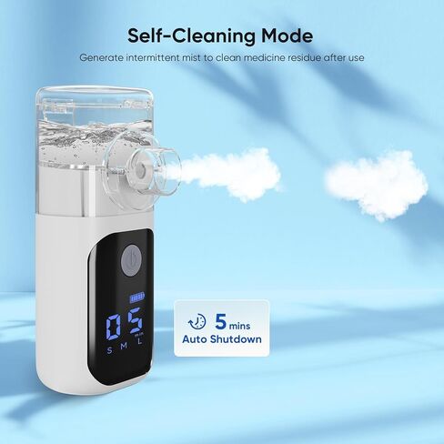 Portable Nebulizer,Hailie Sensor Model NF0096, Nebulizer Machine for Adults & Kids, Handheld Nebulizer for Travel and Home Use in Kuwait