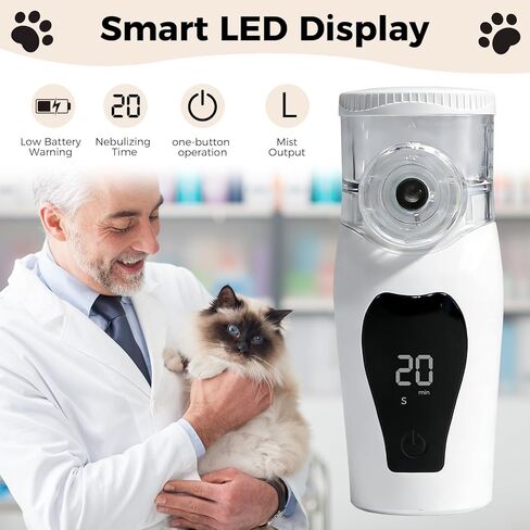 Portable Pet Humidifier Mask for Cat, Low Noise, USB Operated for Home & Office Use in Kuwait