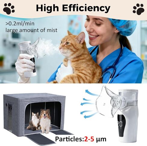 Portable Pet Humidifier Mask for Cat, Low Noise, USB Operated for Home & Office Use in Kuwait