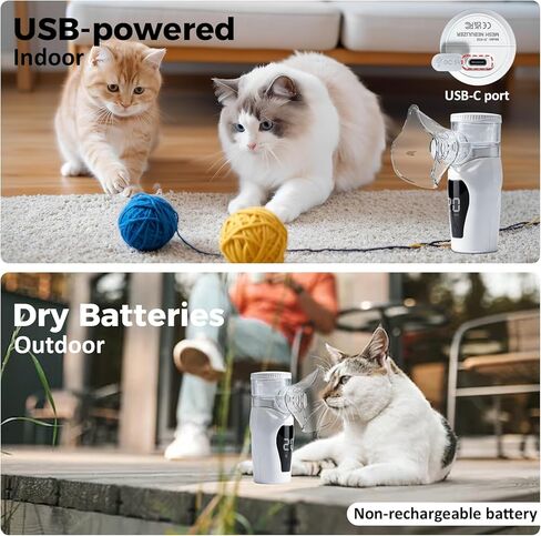 Portable Pet Humidifier Mask for Cat, Low Noise, USB Operated for Home & Office Use in Kuwait