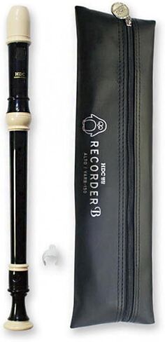 Youngchang Student Soprano & Alto Recorder Set, Baroque & German Fingering Flutes with Cleaning Rod and Case, Durable Plastic Musical Instruments (Black, Blue, Pink, Brown) (Alto German YARG-150) in Saudi Arabia