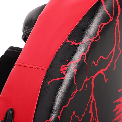 ibasenice Taekwondo Kick Pad and Punching Block, Anti-Explosion Pu Material, Black and Red, Multi-Functional Martial Arts Training Focus Mitts for Karate, Kickboxing, Muay Thai, and MMA in Saudi Arabia