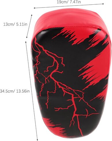 TOYANDONA Taekwondo Training Kick Paddle and Boxing Shield Pad, Black Red Pu Material, Explosion-Proof Martial Arts Hand Target for Kickboxing, Muay Thai, Karate Fitness Practice in Saudi Arabia
