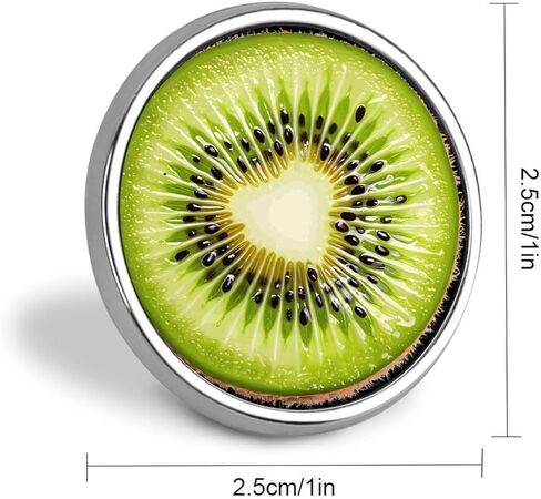 فاكهة الكيوي مع القلب طية صدر السترة دبوس لطيف بروش شارة قبعة الملابس والمجوهرات والاكسسوارات لحفل الزفاف هدية in Kuwait
