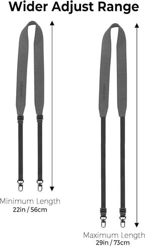 حزام الحبل RC للطائرة بدون طيار | يناسب وحدات التحكم DJI RC Pro 2، RC/RC 2، RC Plus | نطاق قابل للتعديل ممتد من 22 إلى 29 بوصة | مشبك فولاذي متين 304 in Kuwait