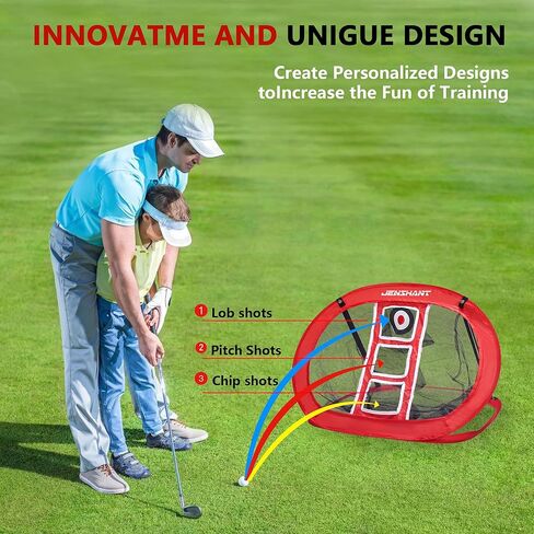 شبكة تدريب الجولف مقاس 10 × 7 أقدام مع هدف التقطيع، وبساط قابل للطي، و8 تي شيرتات و6 كرات - شبكة ضرب جولف الكل في واحد للفناء الخلفي، والاستخدام الداخلي والخارجي، وتتضمن حقيبة حمل لسهولة التخزين in Kuwait