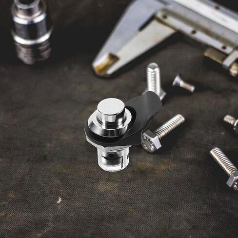 Mipcase Head Push Button Lock Zinc Alloy Chrome-Plated Industrial Push-to-Close Latch for Electrical Cabinets and Marine Tool Boxes, Non-Locking Cylinder-Free Design in Saudi Arabia