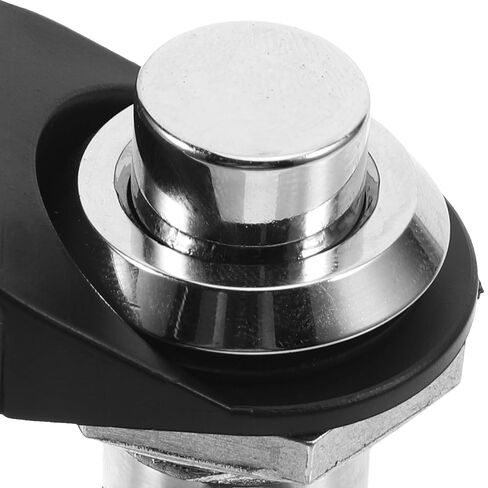 Mipcase Head Push Button Lock Zinc Alloy Chrome-Plated Industrial Push-to-Close Latch for Electrical Cabinets and Marine Tool Boxes, Non-Locking Cylinder-Free Design in Saudi Arabia
