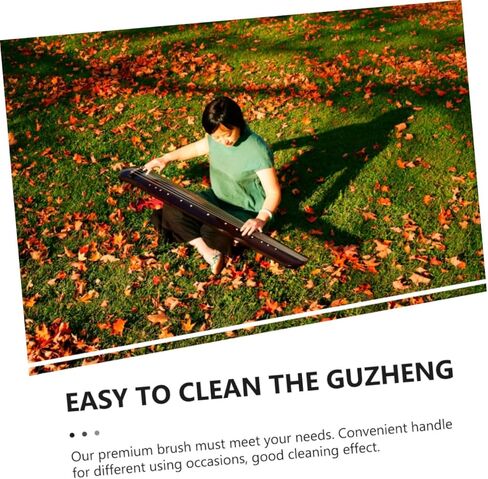 Guzheng Cleaning Brush 2pcs Rabbit Hair Brush for Dust Removal Instrument Care in Kuwait