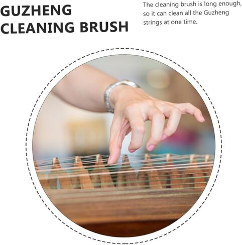 Guzheng Cleaning Brush 2pcs Rabbit Hair Brush for Dust Removal Instrument Care in Kuwait