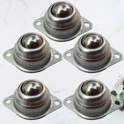 Caster Wheels for Furniture, 5pcs Steel Caster Wheels for Robot Steering Heavy Duty Rotation Easy Installation Premium Quality Round Transfer in Saudi Arabia