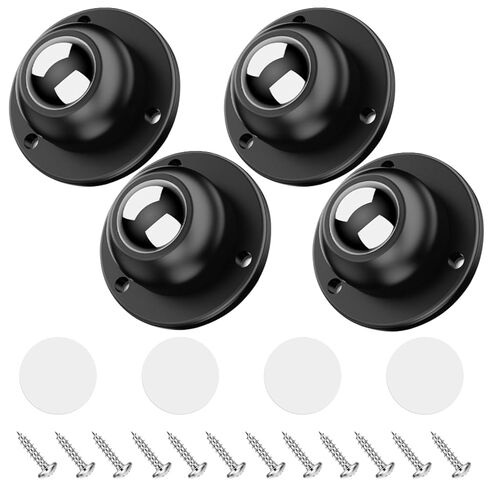 4PCS Self Adhesive Caster Wheels, 360 Degree Rotating Swivel Wheels, 1 Inch Swivel Steel Universal Wheel Appliance Sliders, 28 LBS Load Capacity for Furniture, Storage Box, Trash Can in Saudi Arabia