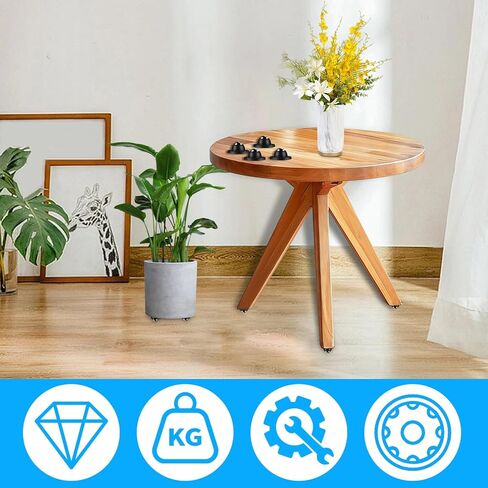 4PCS Self Adhesive Caster Wheels, 360 Degree Rotating Swivel Wheels, 1 Inch Swivel Steel Universal Wheel Appliance Sliders, 28 LBS Load Capacity for Furniture, Storage Box, Trash Can in Saudi Arabia