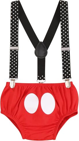 IBTOM CASTLE Formal Suit First Birthday Outfit for Baby Boy Cake Smash One Party Suspenders Bowtie Clothes Set in Kuwait