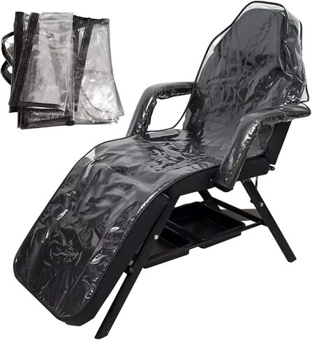 Beauty Bed Cover, 23x71 Inch EVA Transparent Non-Slip Folding Massage Bed Cover for Home Offices, Spa Shops, Hotel, Only Covers in Kuwait