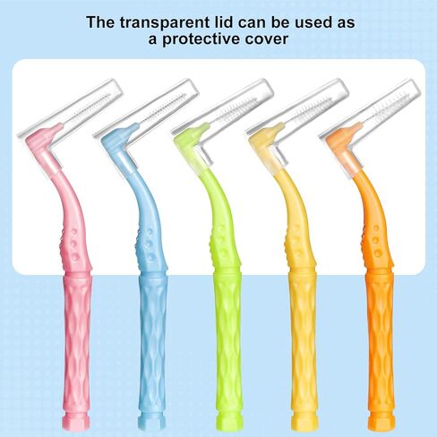 230 PCS Braces Brush, interdental Brushes Between Teeth Soft Dental Floss Picks Toothpicks Dental Brush Braces Flossers for Braces Cleaning Kit Tooth Cleaner Tool with case(Bright Colors) in Kuwait