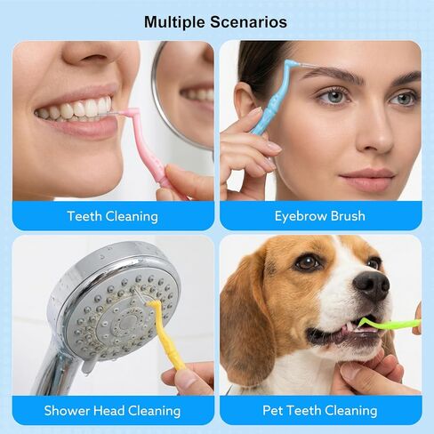 230 PCS Braces Brush, interdental Brushes Between Teeth Soft Dental Floss Picks Toothpicks Dental Brush Braces Flossers for Braces Cleaning Kit Tooth Cleaner Tool with case(Bright Colors) in Kuwait