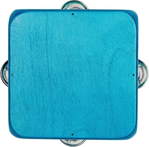 rayzm Mini Tambourine Cajon - Maple Wood Cajon Drum with Dual-Sound Zones, Jingles, Adjustable Waist/Leg Strap & Bag, Portable Percussion Instrument for Rhythm Practice & Live Shows in Kuwait