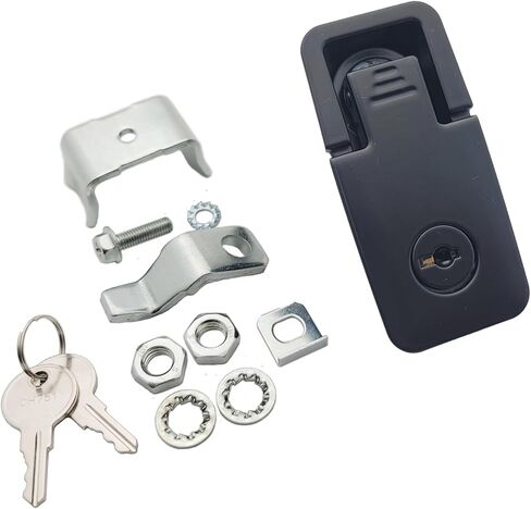 2 Pack Compression Latch Lift and Turn Flush Lever Latch Adjustable Grip Compatible with Southco 62-40-25, 62-42-25 for RV Compartment, Trailer Tongue Box, Tool Box, OWACH AL-927 (Key-Locking) in Kuwait