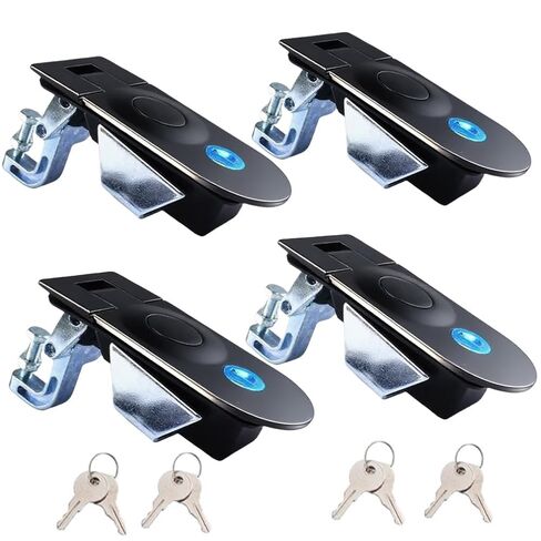 4PCS Compression Latch Flush Mount Trigger Latch Compression Latches Adjustable for Rv Truck Door Tool Box Lock Replacement ; Generator enclosures; Control Panels (52) in Kuwait