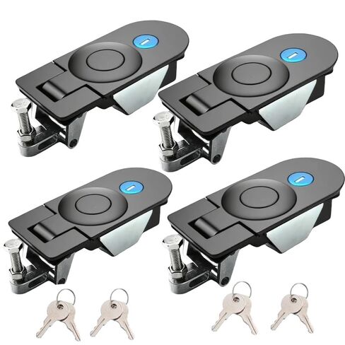 4PCS Compression Latch Flush Mount Trigger Latch Compression Latches Adjustable for Rv Truck Door Tool Box Lock Replacement ; Generator enclosures; Control Panels (52) in Saudi Arabia