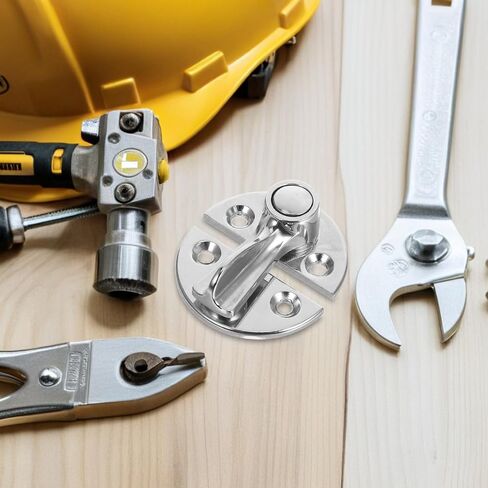 مزلاج ضغط بإبزيم ملتوي للخزائن الصناعية وصناديق الأدوات، زر دائري بإبزيم معدني ثابت، مشبك إغلاق مناسب لمعدات التخزين البحرية والباردة in Kuwait