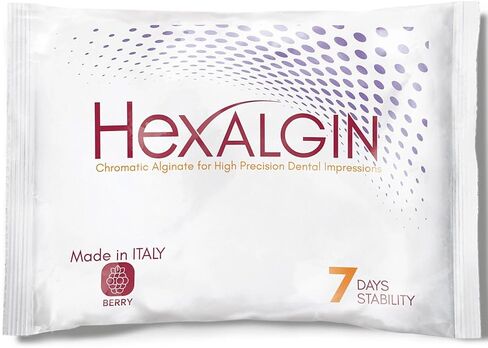 مجموعة سريعة من الجينات Hexa Hexalgin Chromatic Alginate لطبع الأسنان بدقة عالية 1 رطل. (نعناع) in Kuwait