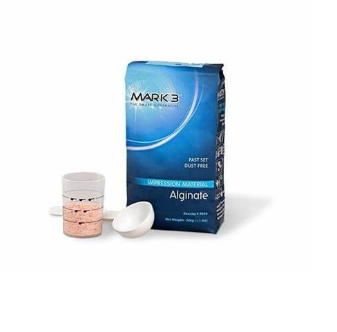 MARK3 - ألجينات (مجموعة سريعة) خالية من الغبار (كيس 500 جم (1.1 رطل)) ألجينات الأسنان صنع في الولايات المتحدة الأمريكية بواسطة MARK3 (9020) in Kuwait