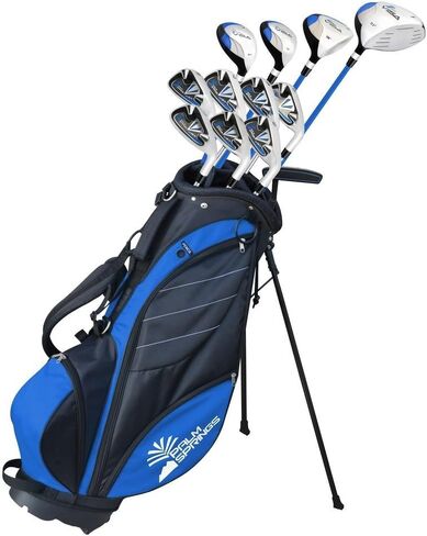 Palm Springs Golf VISA Mens +1" TALL GRAPHITE & STEEL Club Set & Stand Bag in Saudi Arabia