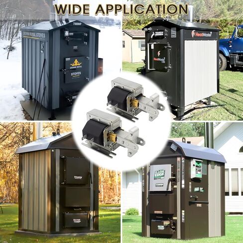 ملف لولبي مصفح، بديل مباشر للغلاية المركزية Woodmaster Crown Royal Hardy Wood Stove جزء 4X240 لمخمد مسودة الفرن (عبوتان) in Kuwait