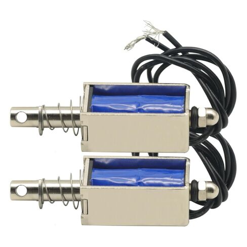 2PCS DC Solenoid 12V 300mA 5N/10mm Pull-Push-Type DC 12V Solenoid Electromagnet in Kuwait