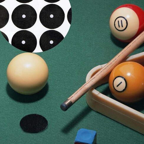 Billiard Spot Stickers (12 Pack), Pool Table Marker Dots with Strong Adhesive, White Ball Position Locator for & British Snooker Tables in Kuwait