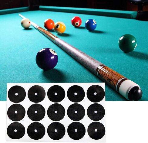 Billiard Spot Stickers (12 Pack), Pool Table Marker Dots with Strong Adhesive, White Ball Position Locator for & British Snooker Tables in Kuwait