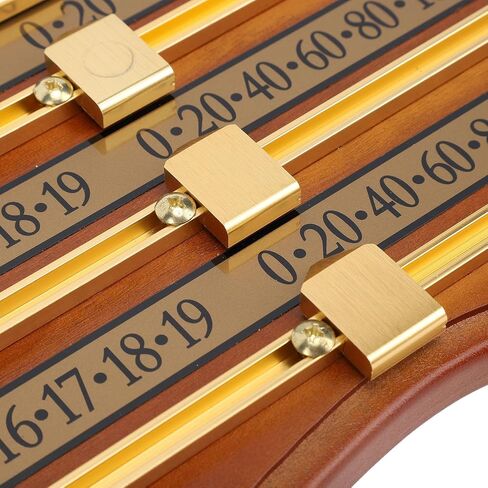 جهاز تسجيل ألعاب البلياردو الخشبي، ملحقات نادي البلياردو، مادة خشبية عالية الكثافة، لوحة تسجيل سنوكر ذات 4 مسارات، بني in Kuwait