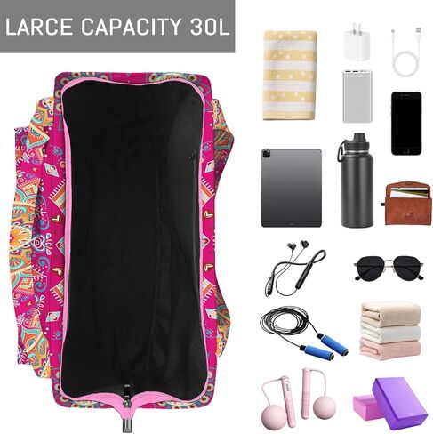 Mandala Yoga Mat Bag Large Yoga Bags and Carrier Fits All Your Stuff Yoga Tote Bags with Zipper Pocket Pilates Bag in Saudi Arabia