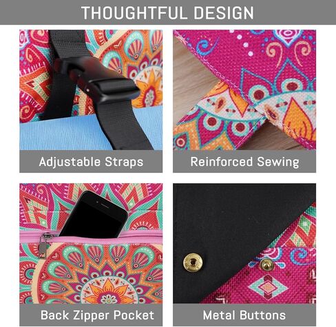 Mandala Yoga Mat Bag Large Yoga Bags and Carrier Fits All Your Stuff Yoga Tote Bags with Zipper Pocket Pilates Bag in Saudi Arabia
