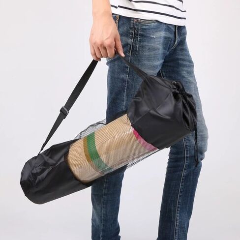 Yoga Mat Bag With Adjustable Strap Drawstring – Fitness Mat Holder for Women Men Gym Yoga in Saudi Arabia