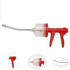 Pistol Grip Dosing Syringe 300ml – Large Capacity Stainless Steel Nozzle Veterinary Syringe for Equine, Livestock, Horse Dental Care, Oral Drenching, Durable Reusable Animal Drench Gun in Kuwait