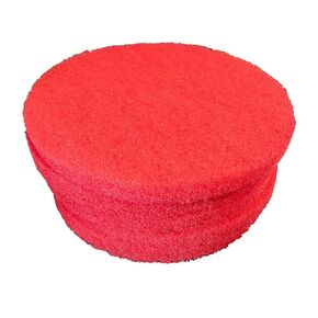 وسادات تنظيف فاخرة باللون الأحمر - 33.02 سم، عبوة من 5 قطع، تنظيف الأرضيات عالي التحمل، متوافقة مع ماكينات تنظيف الأرضيات مقاس 26 بوصة in Kuwait
