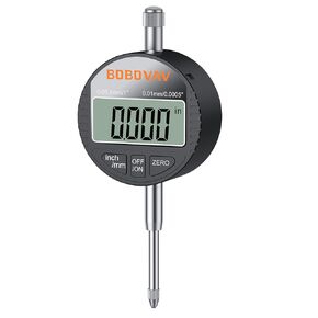مؤشر رقمي للقرص الإلكتروني مقاس 0-1 بوصة/25.4 مم بدقة احترافية 0.01 مم، إعداد صفر وتحويل بوصة/متري - مثالي لقياس الحجم الصغير وتسوية الطابعة ثلاثية الأبعاد in Kuwait