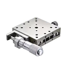 Stainless Steel Manual Displacement Linear Stage X Axis LBX50-L Translation Optical Sliding Table 50 * 50mm(LBX50-R) in Kuwait