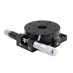 360 Degree Rotary Sliding Table Table R Axis 80mm RSP80-L Angle Manual Adjustment Platform Optical Micrometer in Kuwait