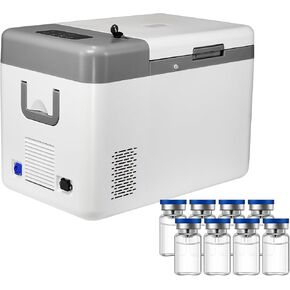 25 لتر درجة حرارة منخفضة للغاية قابلة للحمل -86 درجة مئوية/112 درجة فهرنهايت عينات الفريزر المبردة للمختبر لتخزين العينات المختبرية، متوافق مع التيار المتردد 12 فولت ~ 240 فولت، جهد قابل للتعديل in Kuwait