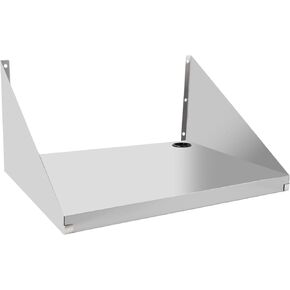 Stainless Steel Microwave Shelf Wall Mount, 18" x 24" Commercial Heavy Duty Metal Appliance Wall Mounted Shelf, 200 lb Commercial Microwave Rack for Restaurant, Kitchen, Bar and Shop in Saudi Arabia