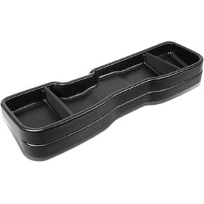 Auto Dynasty Rear Under Seat Tool Cargo Storage Box Organizer Tray Compatible with Chevy Silverado GMC Sierra 1500 2500HD 3500HD Crew Cab Pickup 2007-2019, Lightweight Design, Glossy Black in Kuwait