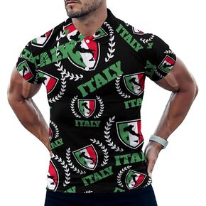 Italy Italia Flag Italian Classic Golf Polos for Men Athletic Tennis Shirts Short Sleeve Sports Summer Casual Funny in Saudi Arabia