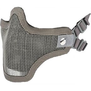 Evike Airsoft - Matrix Iron Face Carbon Steel Mesh Striker V1 Lower Half Face Pro (Color: Ranger Green) in Kuwait