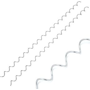 50 قطعة من أقفاص التراب الحلزونية، 36 بوصة × 2 بوصة 9ga سلك حلزوني من الصلب المجلفن لقفص التراب لتثبيت وتوصيل قفص التراب، حلزونات التراب لمشاريع الحدائق الخارجية in Kuwait