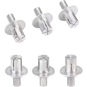 Hammer Rivets 50PCS Aluminum Core Rivets Hammer Drive Expansion Round Head Rivet Knock Type Fasteners Shock Rivets Screws for DIY Tools(5x11mm) in Saudi Arabia