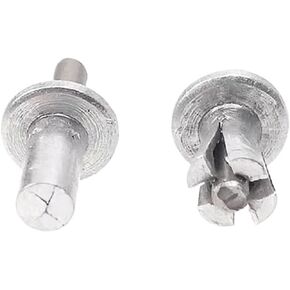 Hammer Rivets 50PCS Round Head Aluminum Core Rivets Knock Type Small Tapping Screws Fasteners Expansion Aluminum Rivets Shock Rivet(5x7mm) in Saudi Arabia